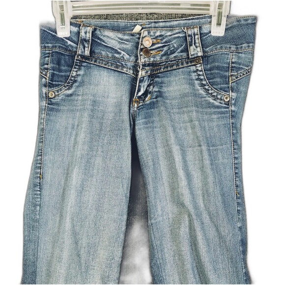 Kravitz Sarah & Thomas 7 Jeans Woman's 28 Tapered Low Rise Pockets Unique Rare - Picture 3 of 11